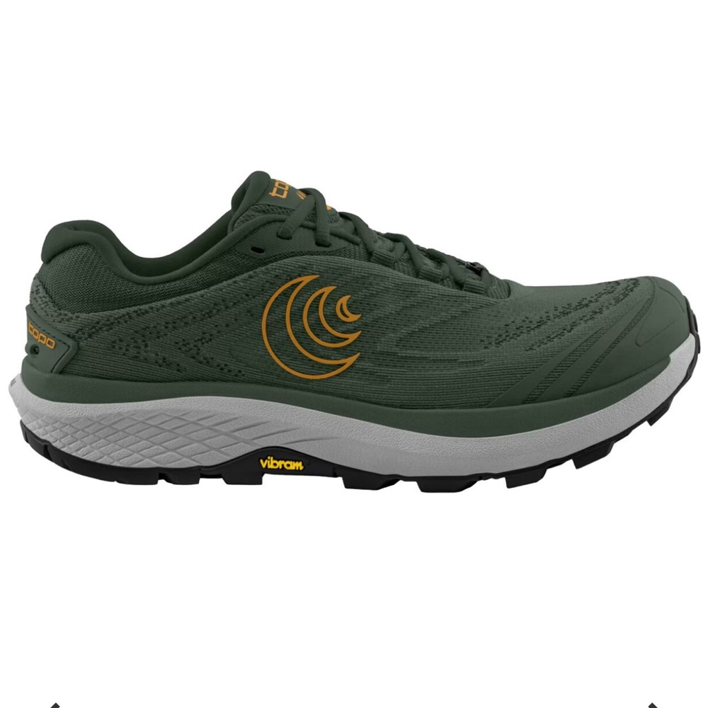 Topo Athletic Men’s Pursuit 2 Trail Running Shoe in Green/Orange M9.5